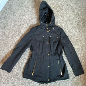 Michael Kors Hooded Water Resistant Rain Coat